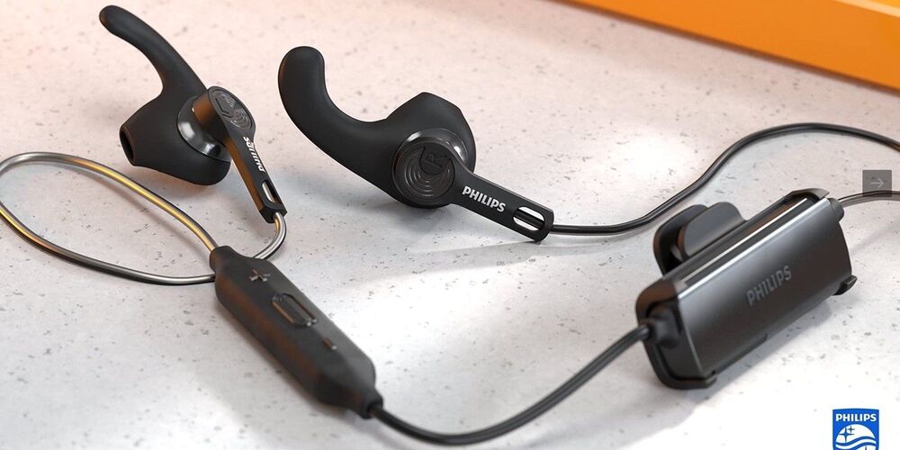 Philips A3206 Wireless Sports Headphones, Detachable Ear Hooks